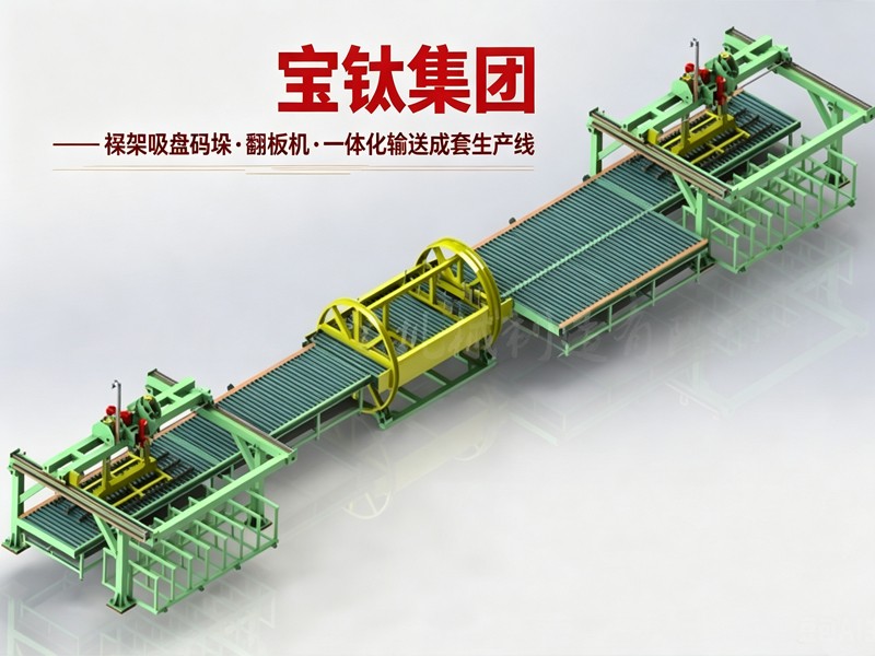 板材（cái）自動化成套設備——桁架吸（xī）盤碼垛、翻轉、輥道輸送流水線（xiàn）
