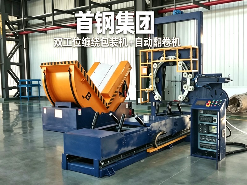寧波首鋼——翻卷機（jī）+雙工（gōng）位纏繞包裝機